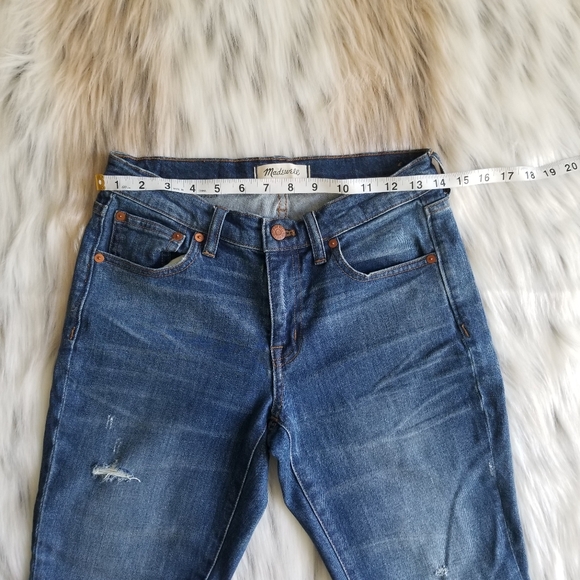 MADEWELL The Slim Boyjean Rip & Repair Edition in Brinville Size 25 High Waist - Picture 5 of 10